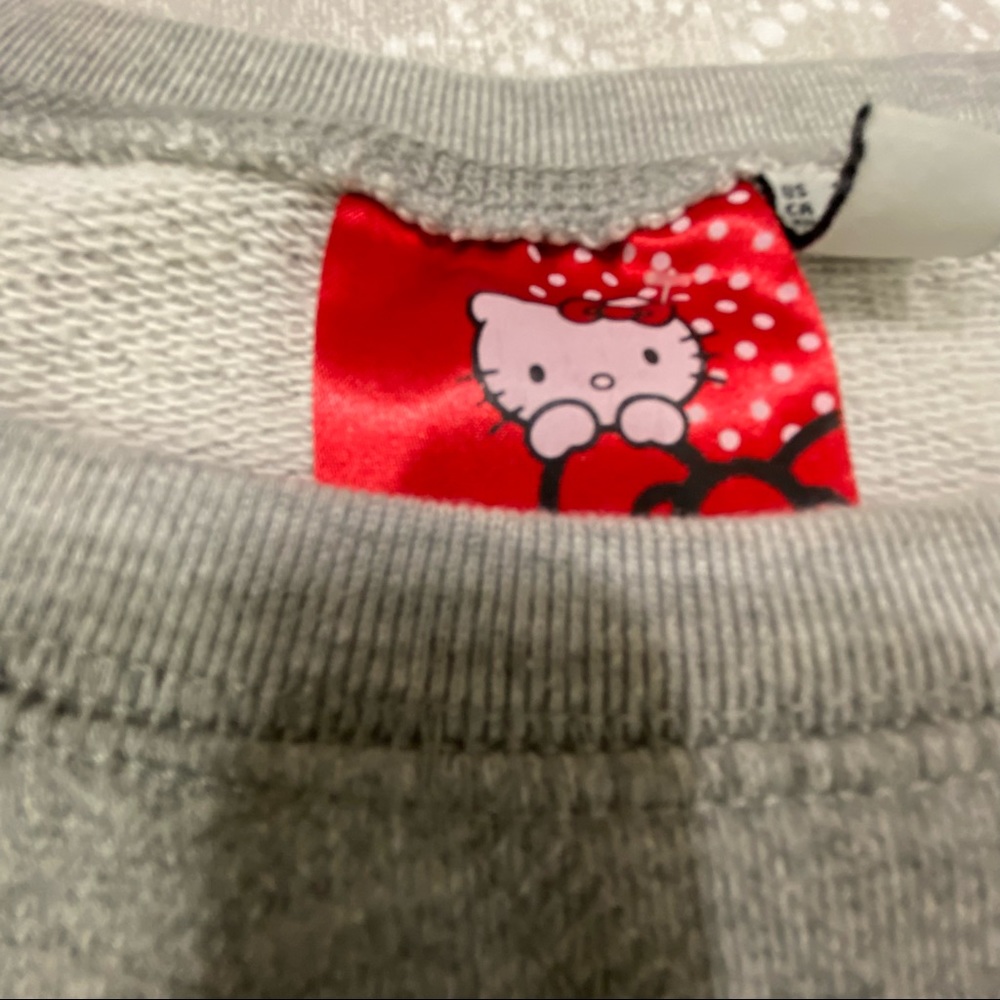 Hello Kitty by Sanrio Grey Pull Over Sweatshirt - Picture 11 of 13